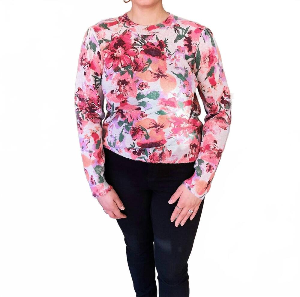 NEW SKIES ARE BLUE cassandra sweater in floral